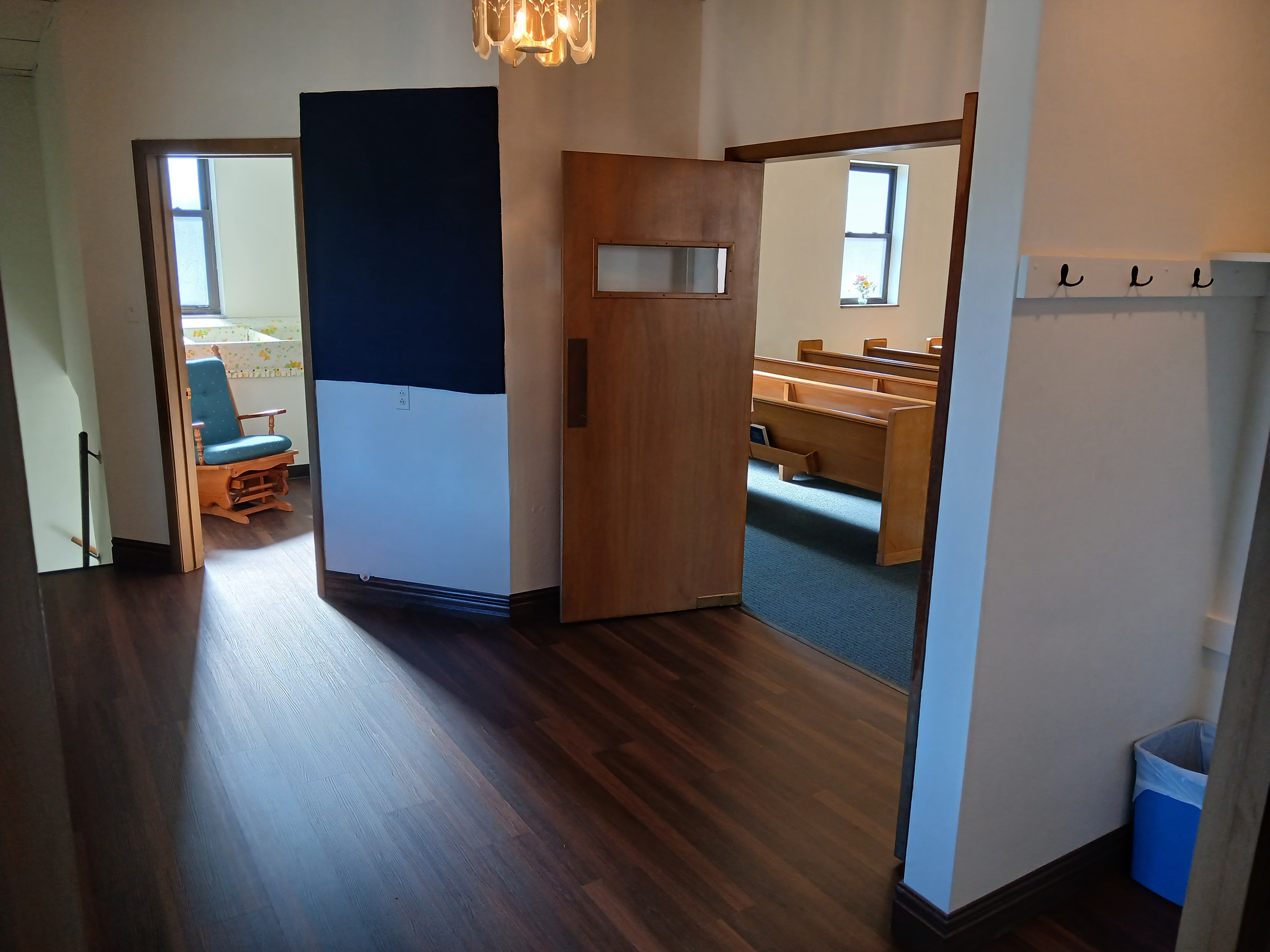 Facing foyer from office